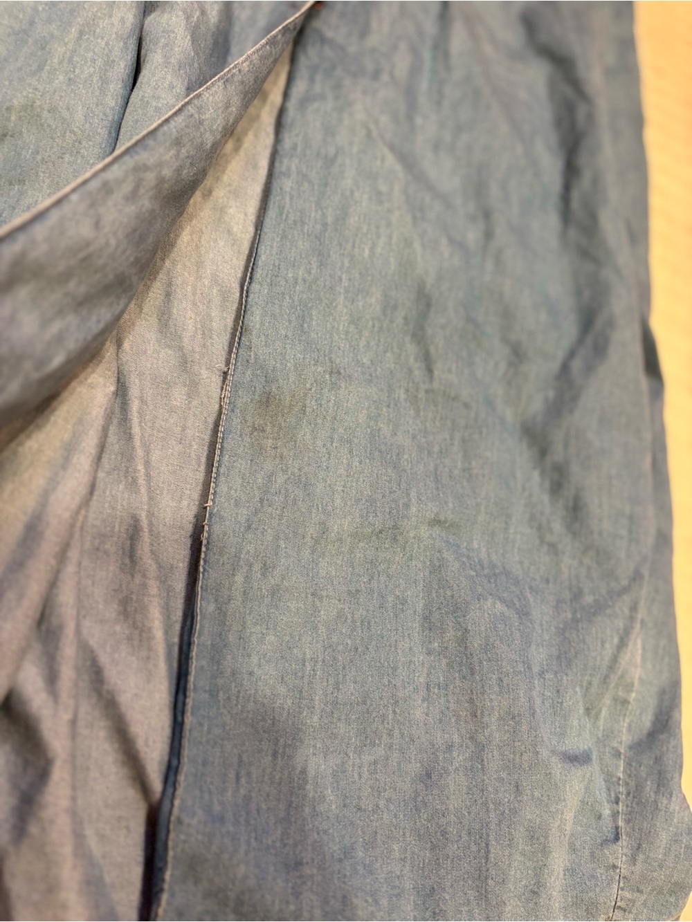 ONE by One Teaspoon Denim Shirt Dress Light Wash Relaxed Oversized Midi Small - Picture 11 of 11